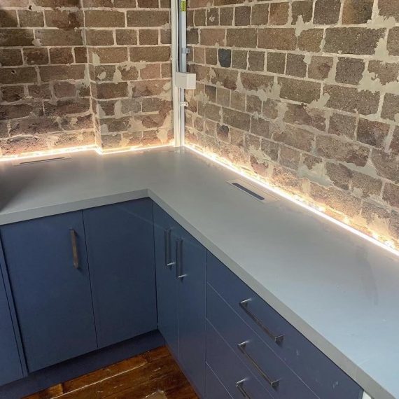 Stone Solutions - Kitchen Benchtop - Caesarstone Sleek Concrete - Sydney Installation